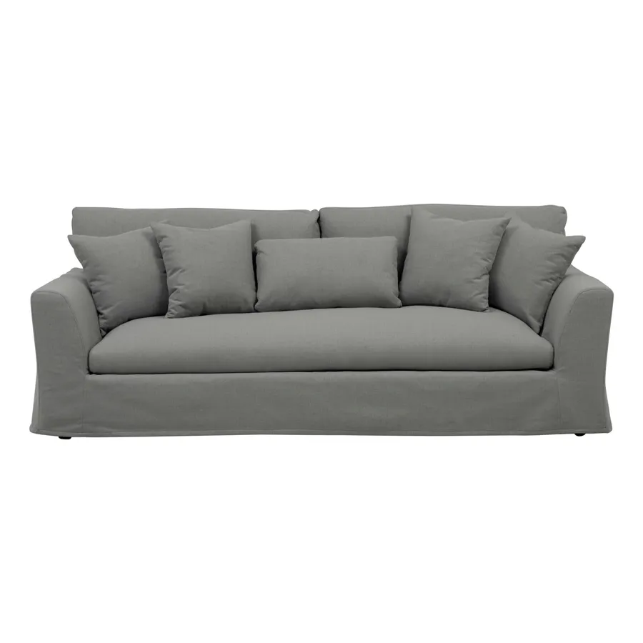 Camila 3.5 Seater Sofa in Broderick Smoke