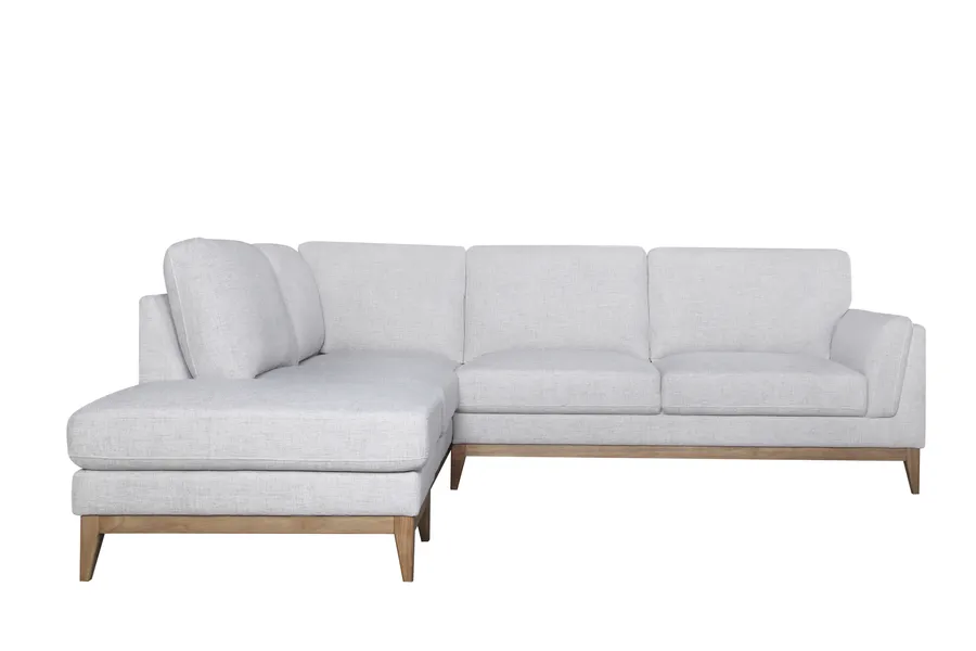 Mimi Luna Flint Corner Sofa & Ottoman - Left Hand Facing