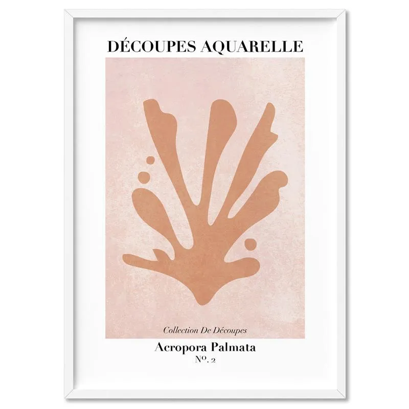 Decoupes Aquarelle VII - Art Print