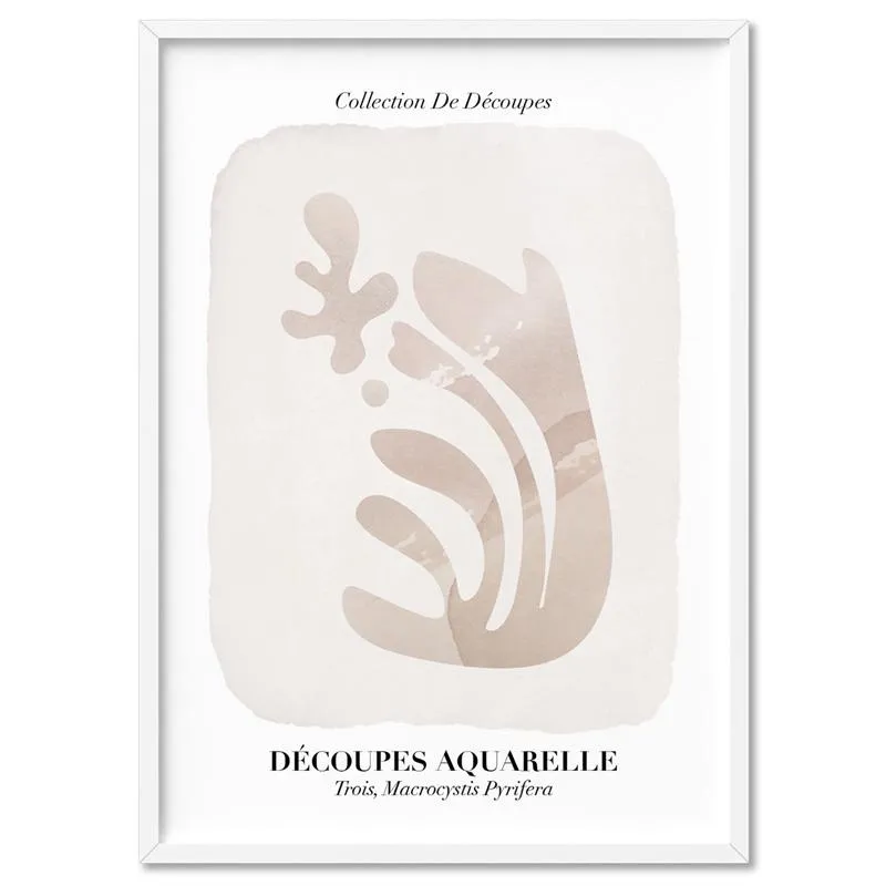 Decoupes Aquarelle III - Art Print