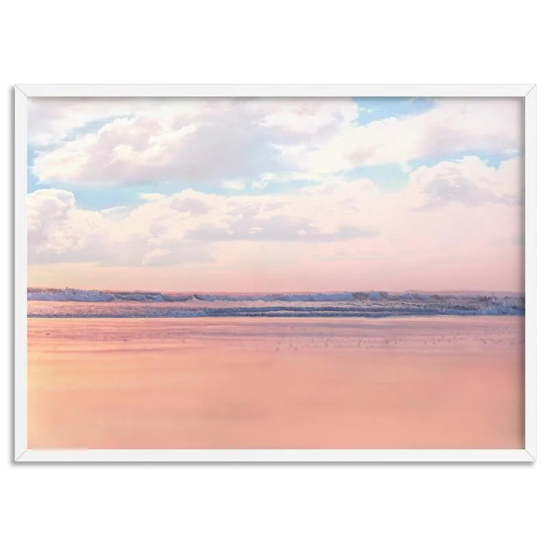 Pastel Candy Beach Horizon - Art Print