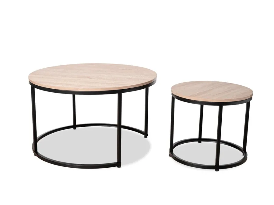 Vigo Nesting Coffee Tables - Black