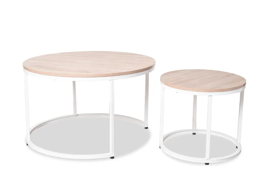 Vigo Nesting Coffee Tables - White