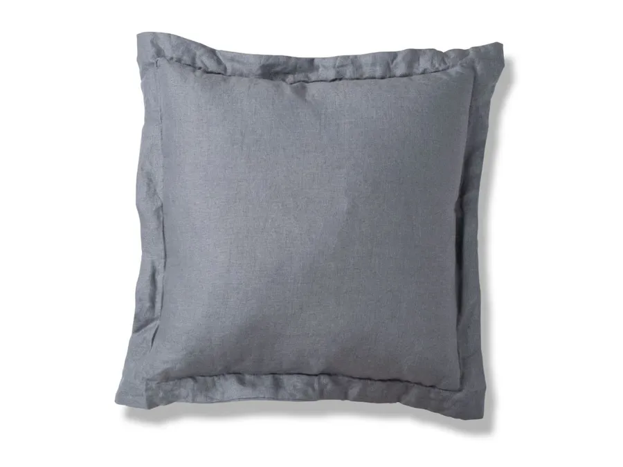 Mocka Linen Cushion - Petrol Blue