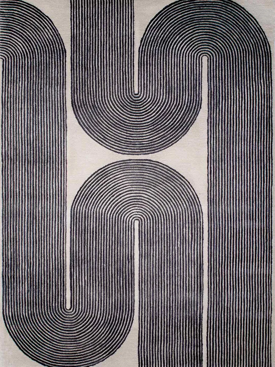 Viper Ink Rug | Charcoal