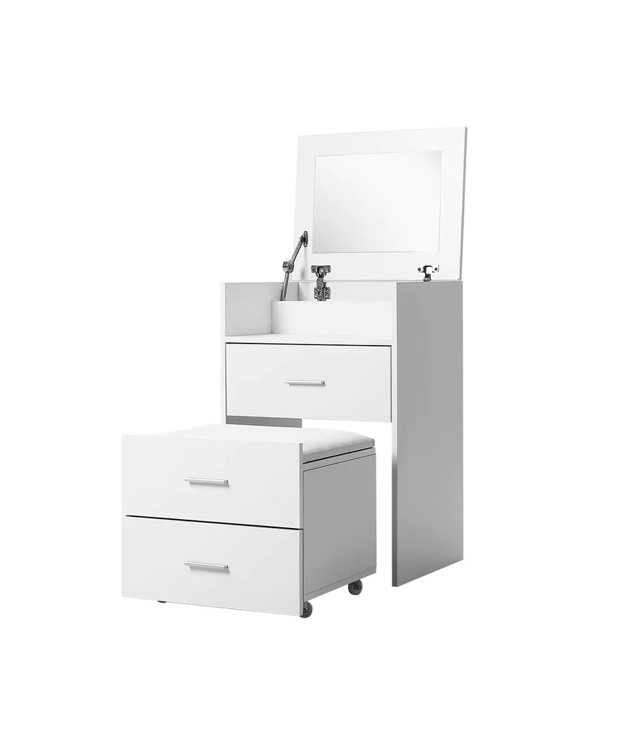 Flynn Dressing Bedside Table 2-in-1 Set 50cm x 40cm