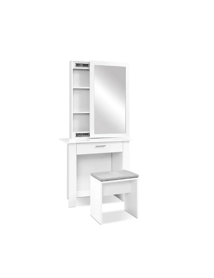 Harriet Dressing Table Jewellery Cabinet White 74cm x 160cm