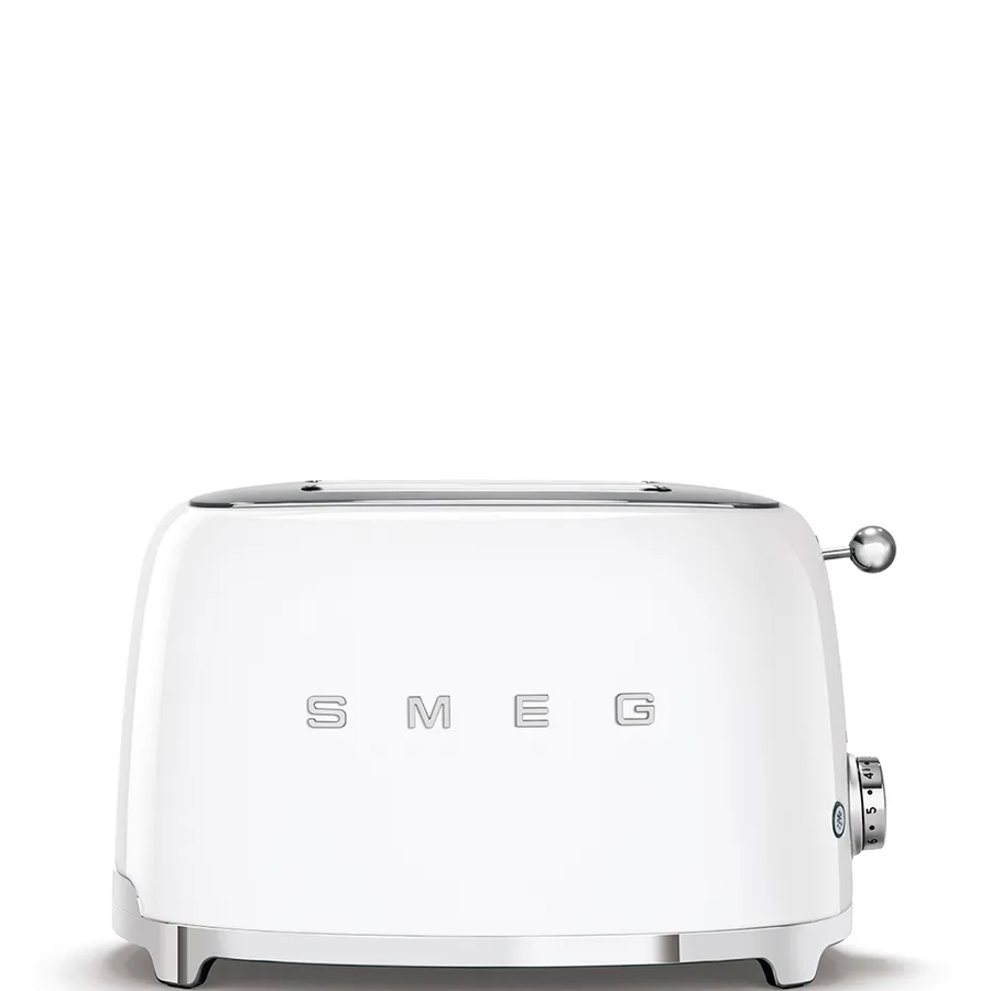 TOASTER 50's STYLE 2 SLICE WHITE