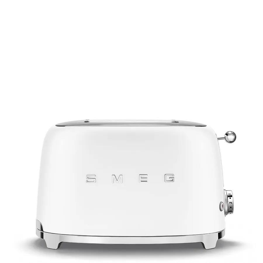 TOASTER 50's STYLE 2 SLICE MATTE WHITE