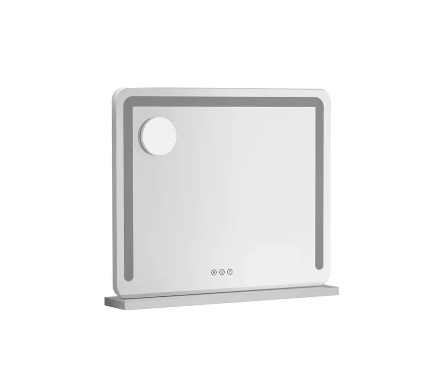 Pia Tabletop Makeup Mirror With Light White 50cm x 60cm