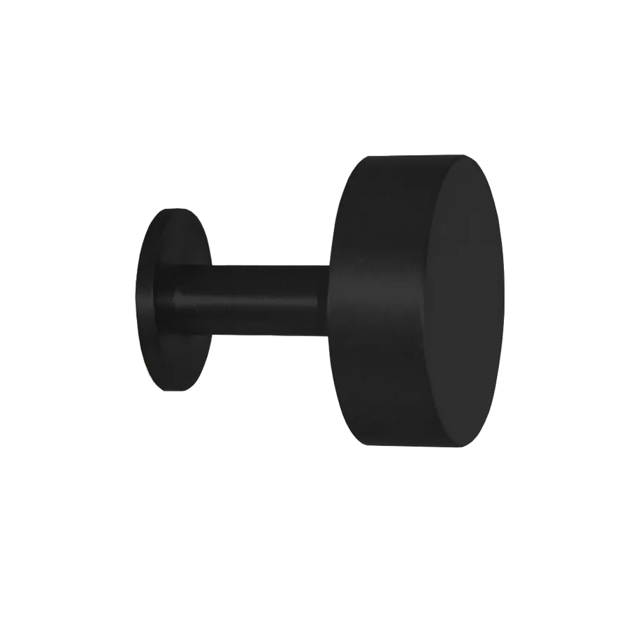 POLKA BLACK SOLID BRASS KNOB