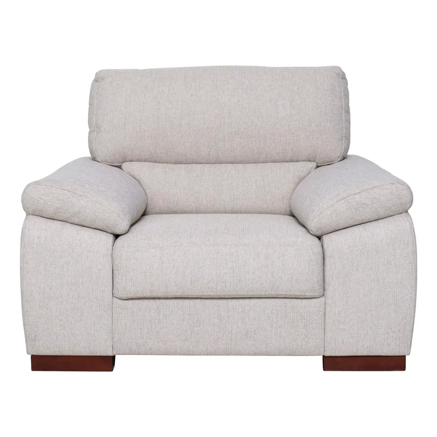 Johnson Armchair in Rome Silver