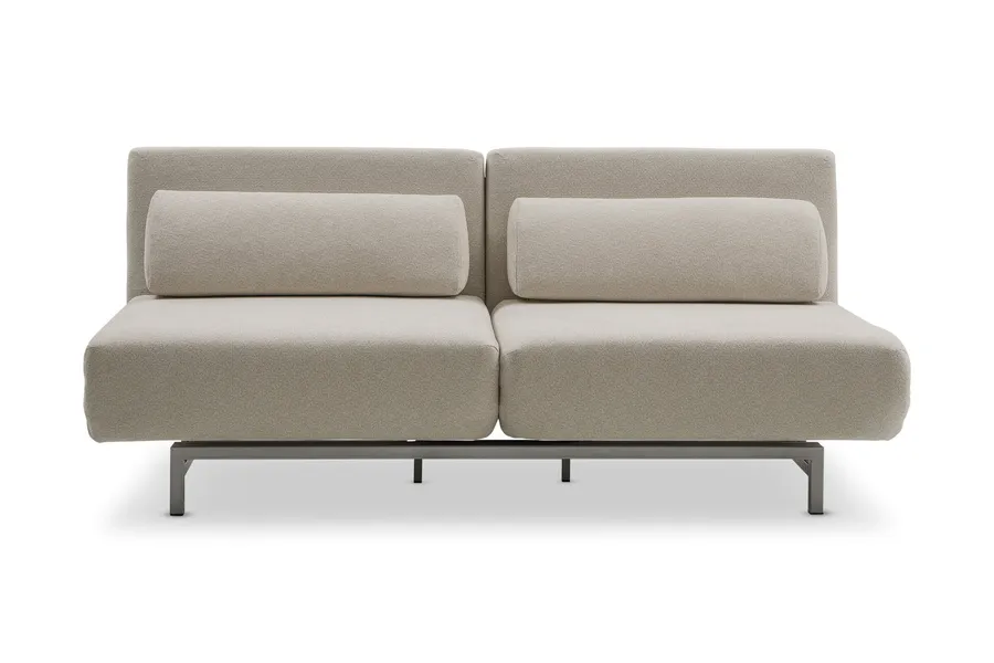 Divano Modern 2 Seat Sofa Bed, Beige, by Lounge Lovers