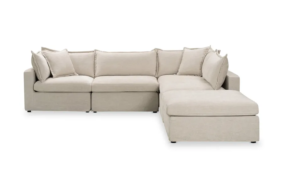 Haven Coastal Corner Sofa, Beige, by Lounge Lovers