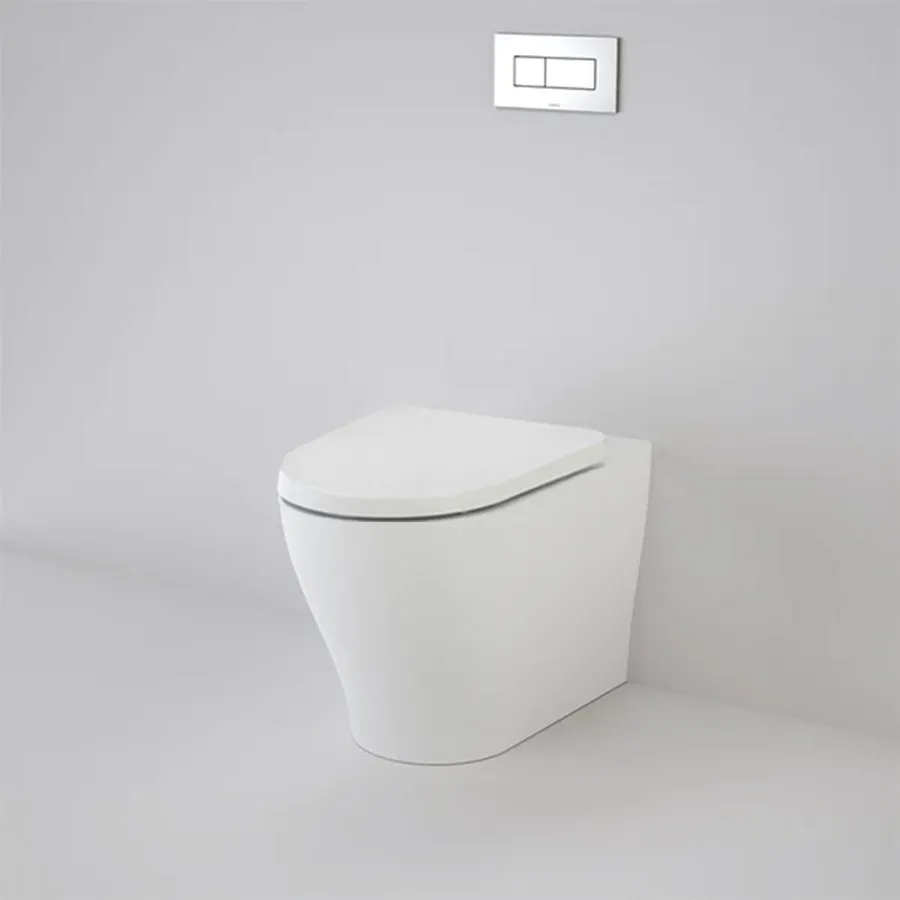 Caroma Luna Slim Cleanflush Invisi Series II Wall Faced Toilet Suite - Upgraded Seat Design