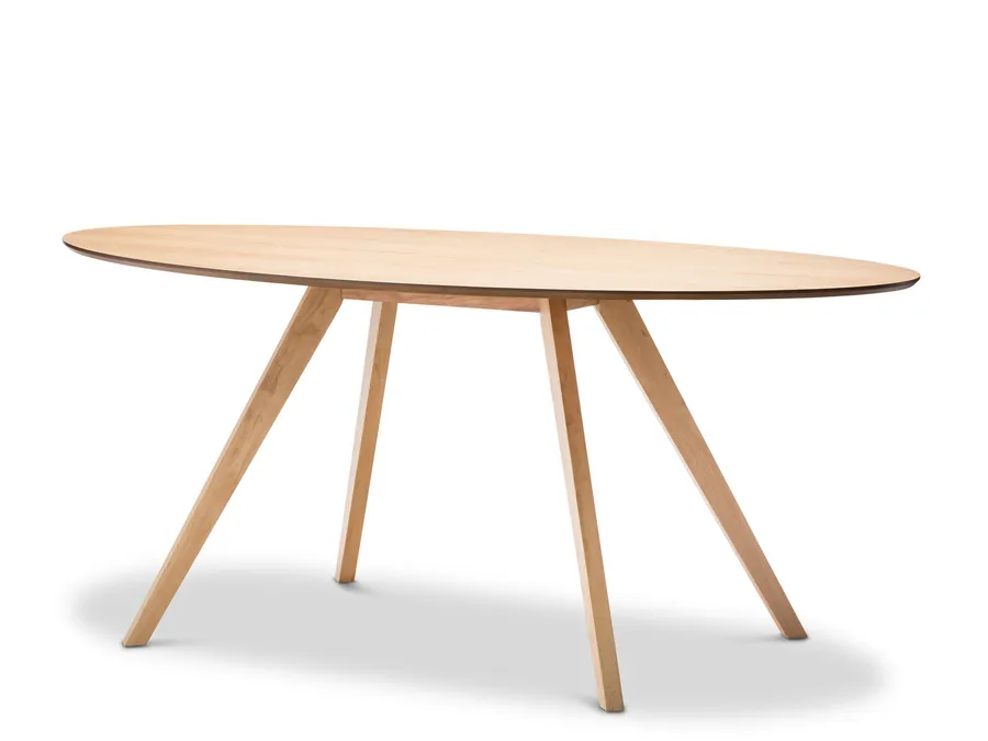 Carol Oval Dining Table, Natural Oak