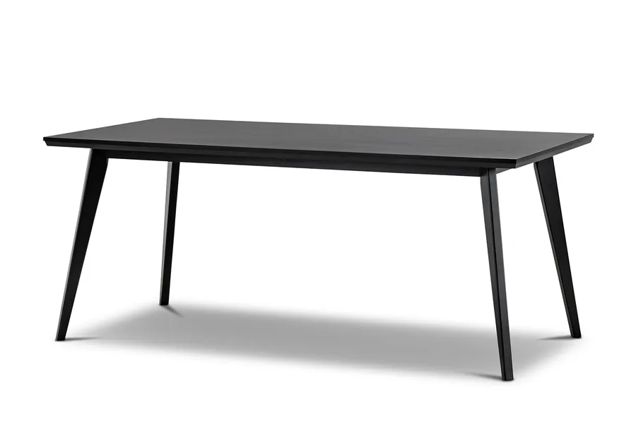 Bruno 1.8m Dining Table, Black Oak