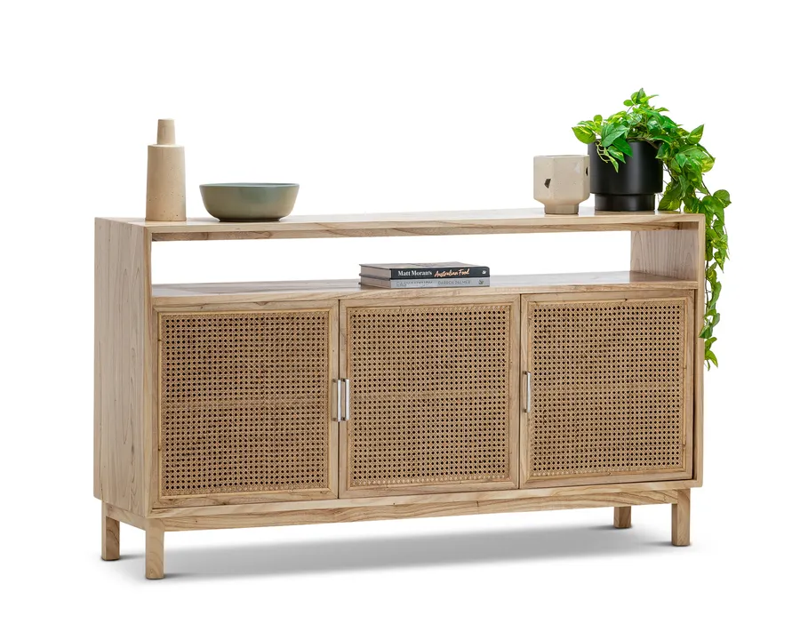 Atlanta Rattan & Mindi Wood Sideboard Buffet