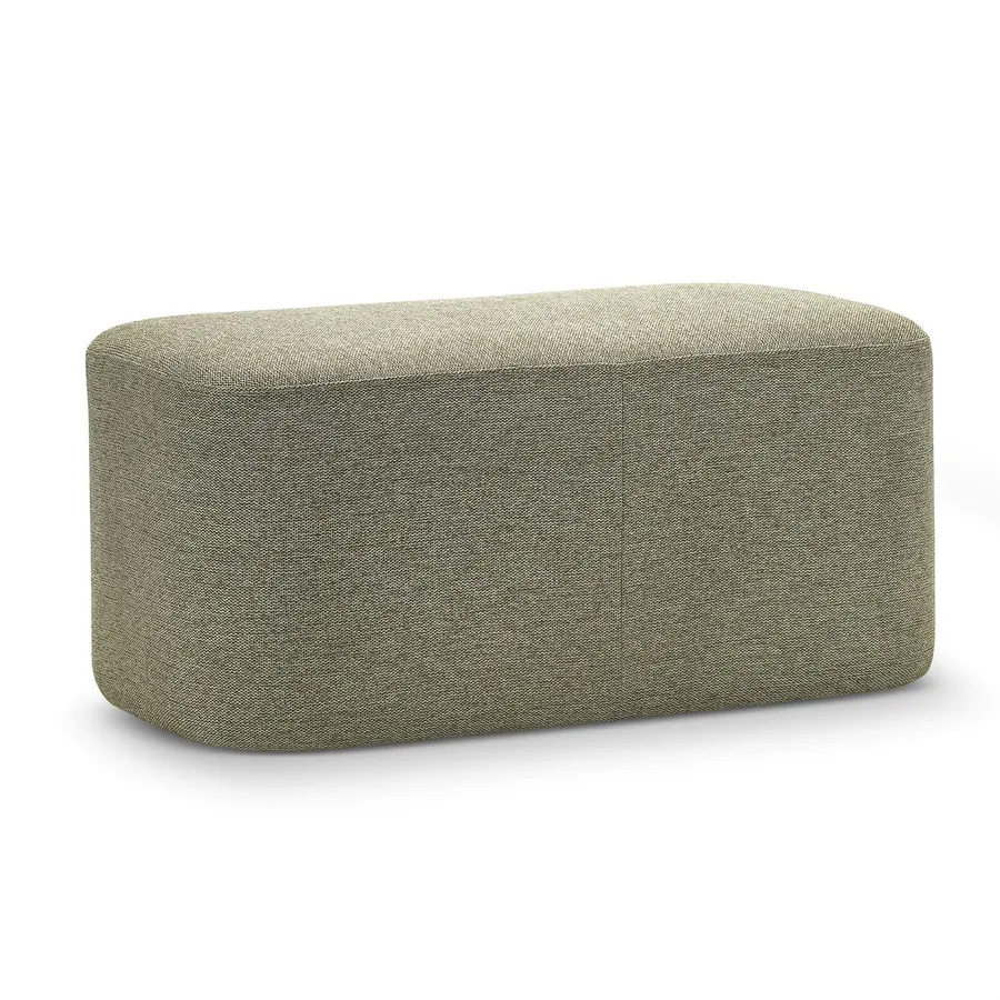 Podd Ottoman Bench Stool, Moss Green