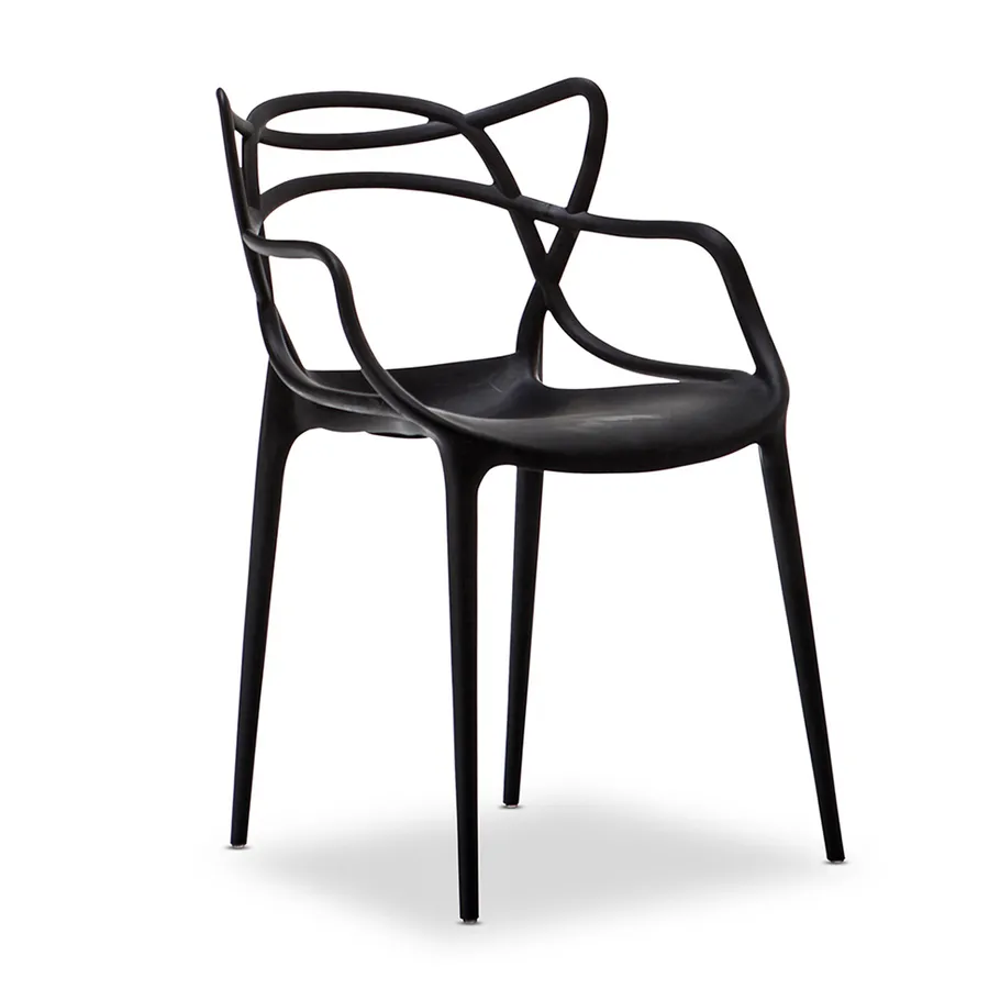 Set of 4 Replica Philippe Starck Masters Chairs, Black