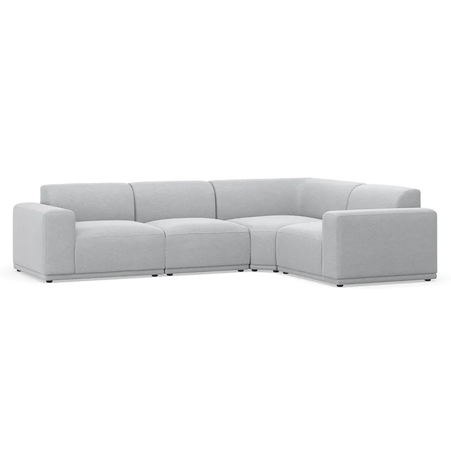 Bailey Corner Modular Sofa, Cloud Grey