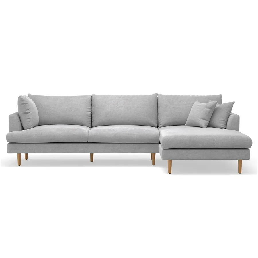 Byron Modular Sofa with Right Hand Chaise, Dove Grey