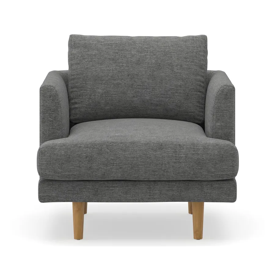 Jaspa Sofa Armchair, Anthracite Charcoal
