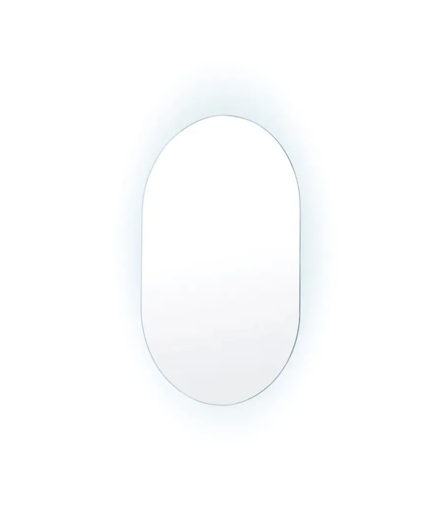 LED Wall Mirror Oval Touch Anti-Fog 75cm / 100cm 50cm x 75cm