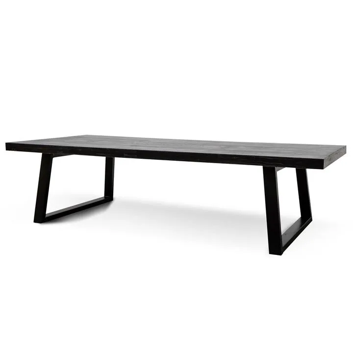 Edwin 3m Reclaimed Dining Table - Full Black by Interior Secrets - AfterPay Available