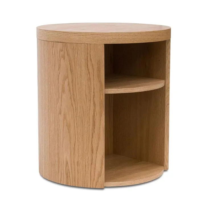 Honigold Round Wooden Bedside Table - Natural by Interior Secrets - AfterPay Available