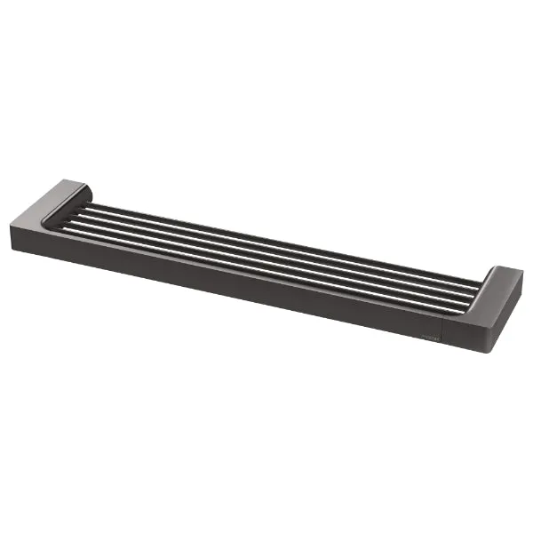 Phoenix Gloss Shower Shelf Brushed Carbon 465mm by PHOENIX Style