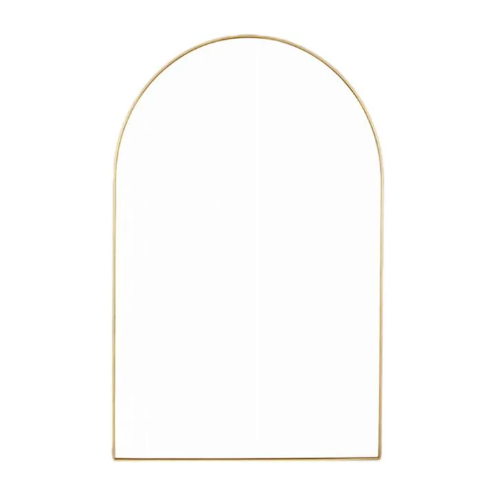 Bjorn 85cm Arch Mirror - Brass by Interior Secrets - AfterPay Available