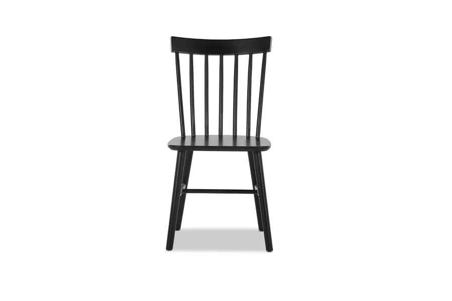 Windsor Coastal Dining Chair, Black, by Lounge Lovers