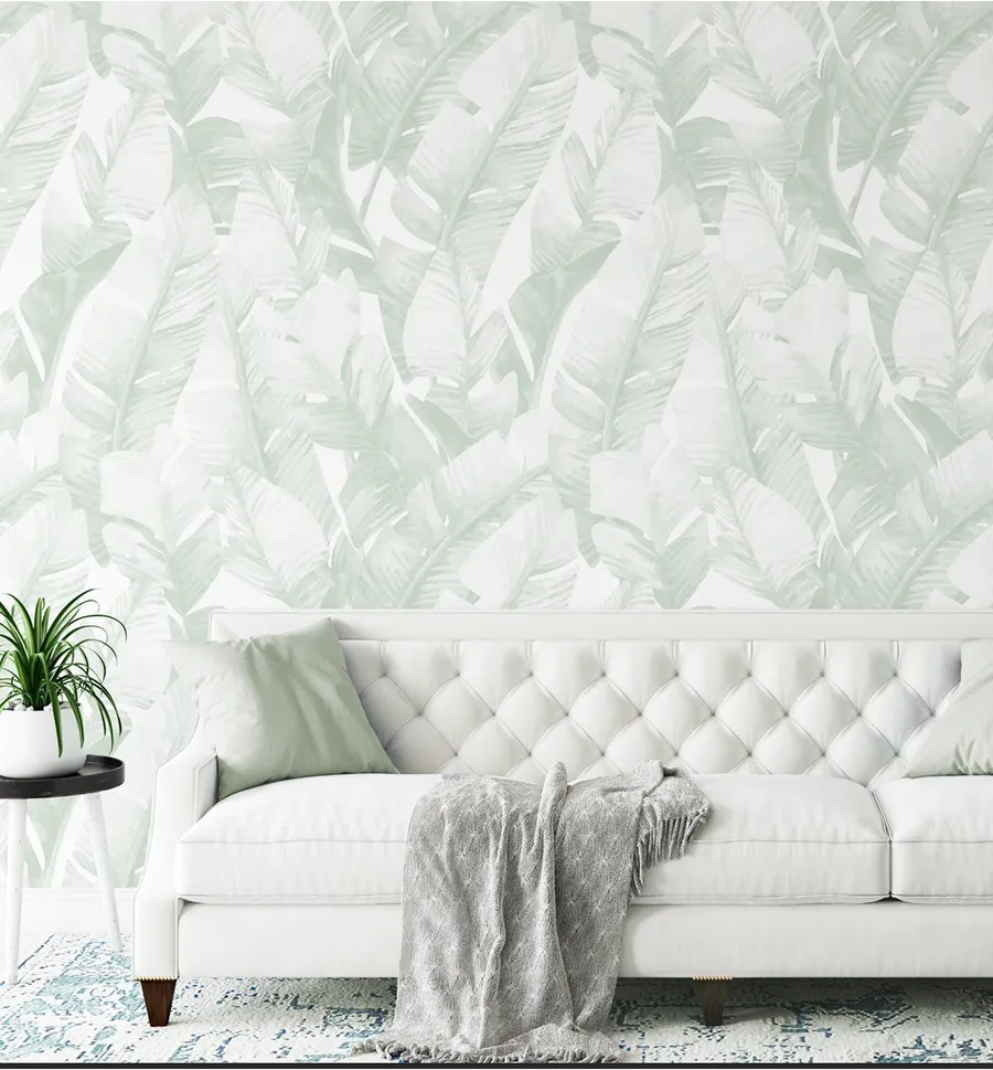 Banana Leaf Palms | Green Wallpaper