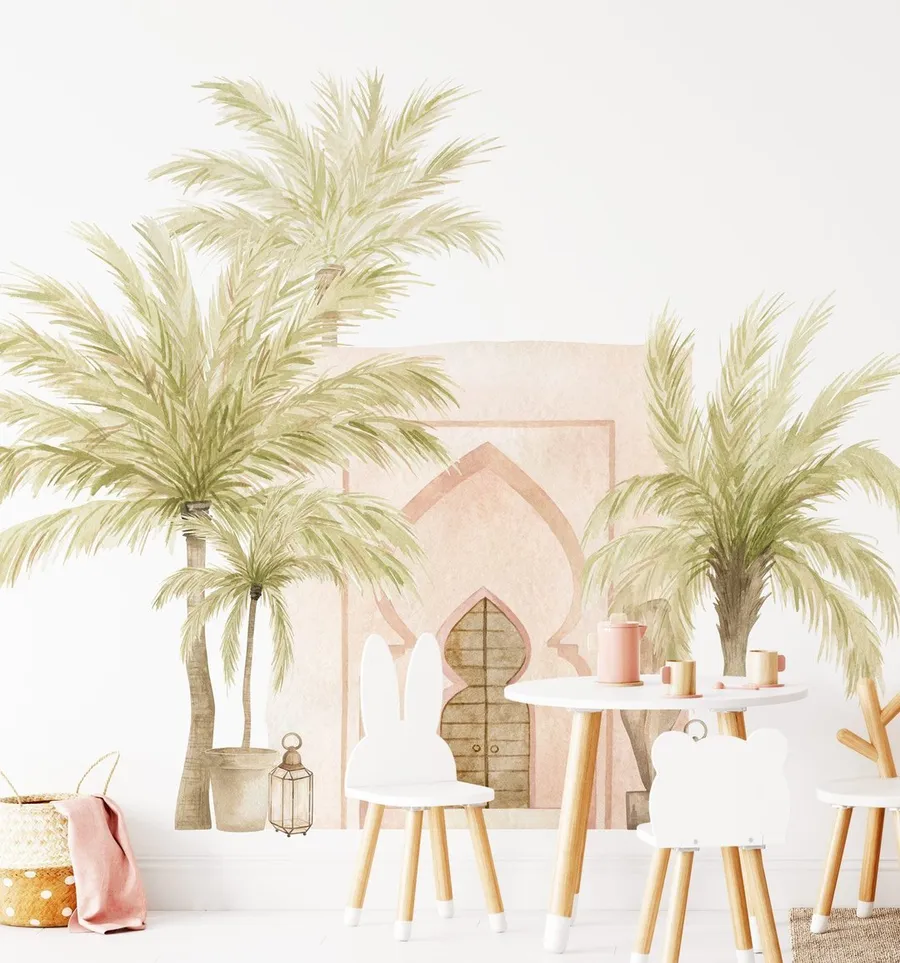 Marrakech Palms Wallpaper Mural