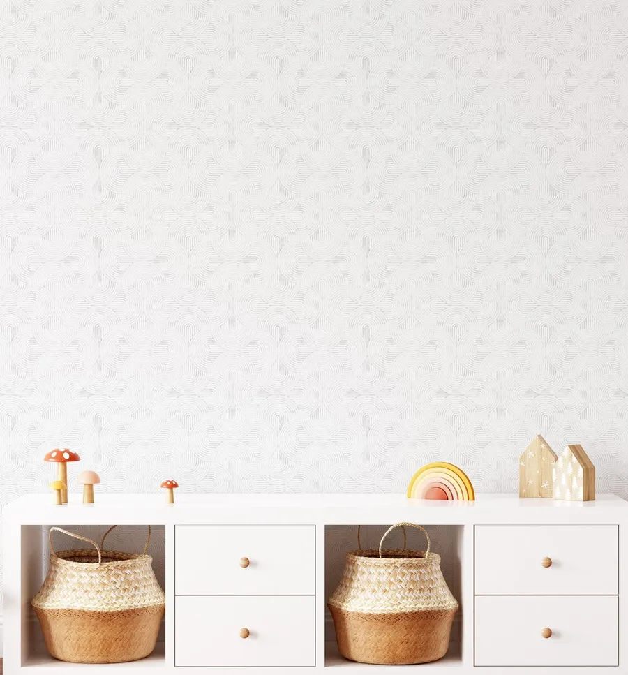 Little Arches in Grey Wallpaper