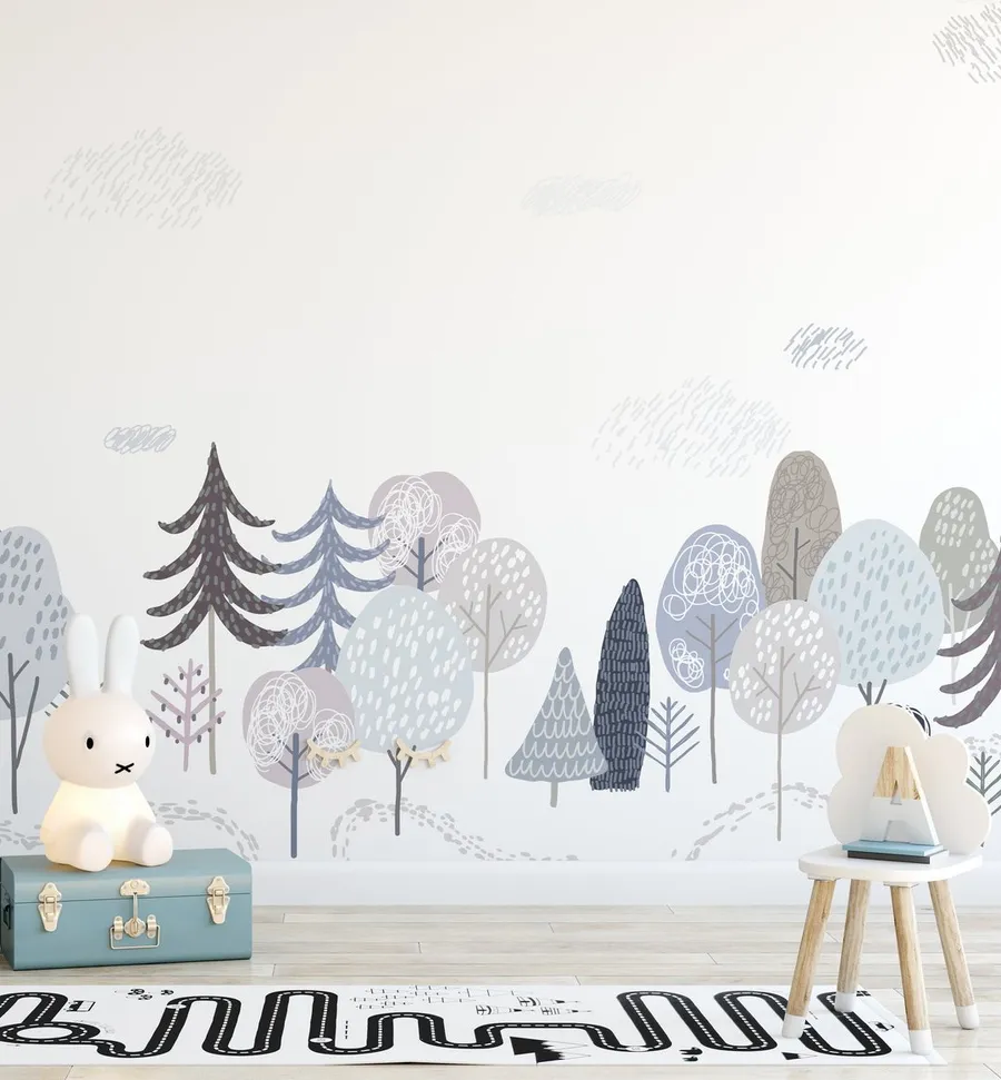 Scandi Forest Wallpaper Mural