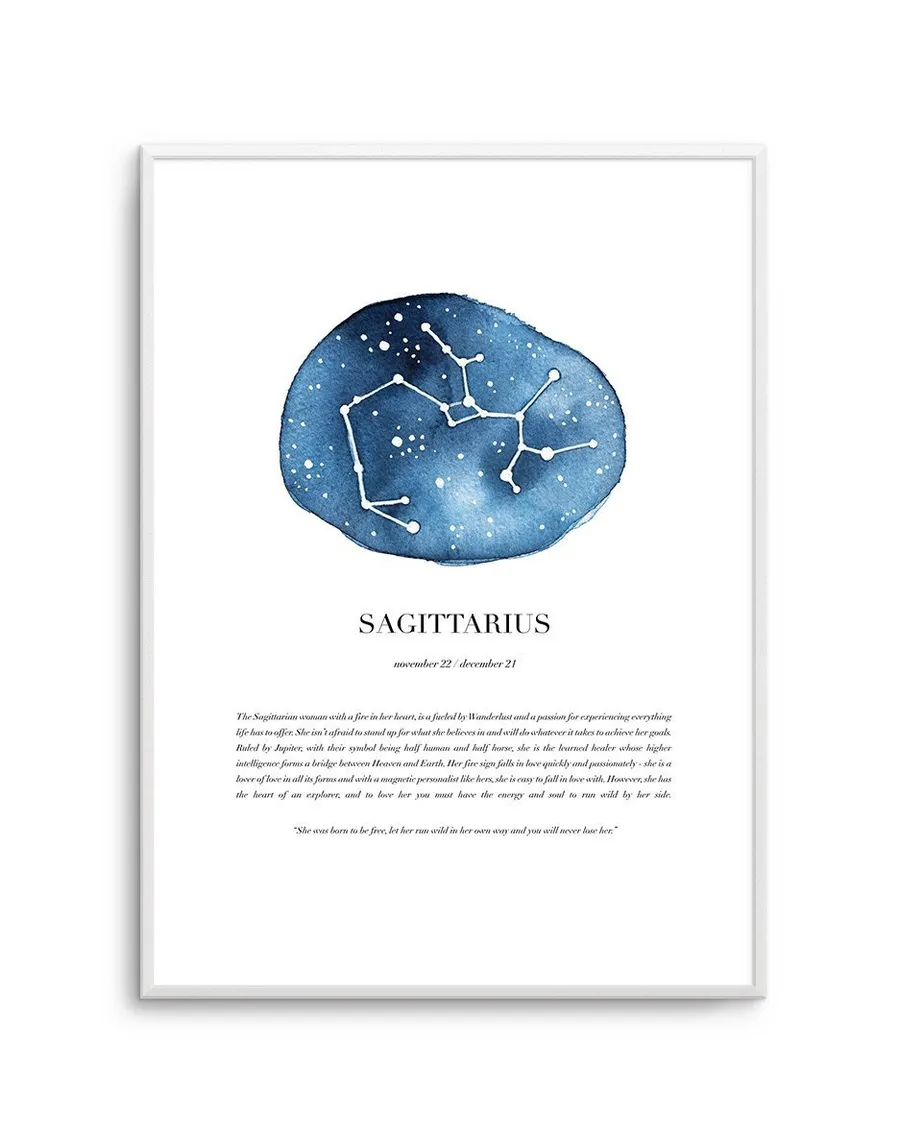 Sagittarius | Watercolour Zodiac