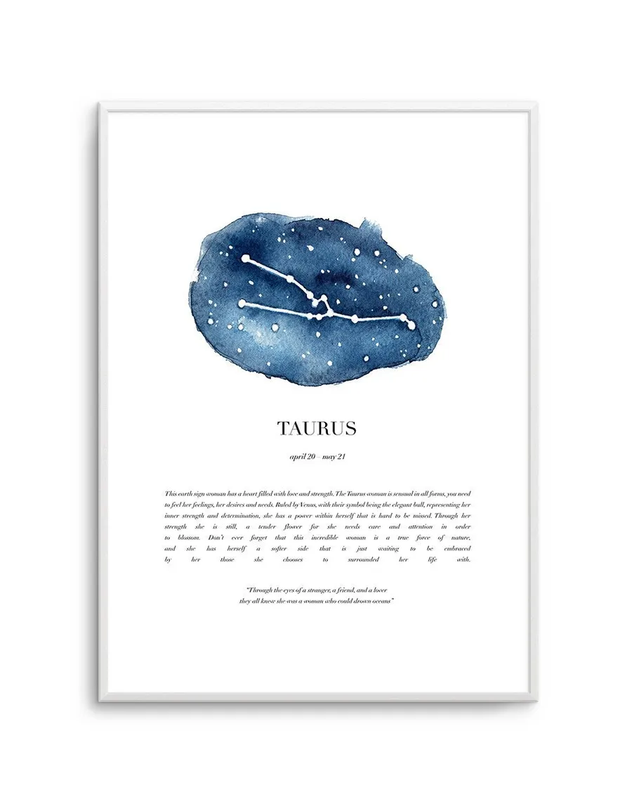 Taurus | Watercolour Zodiac