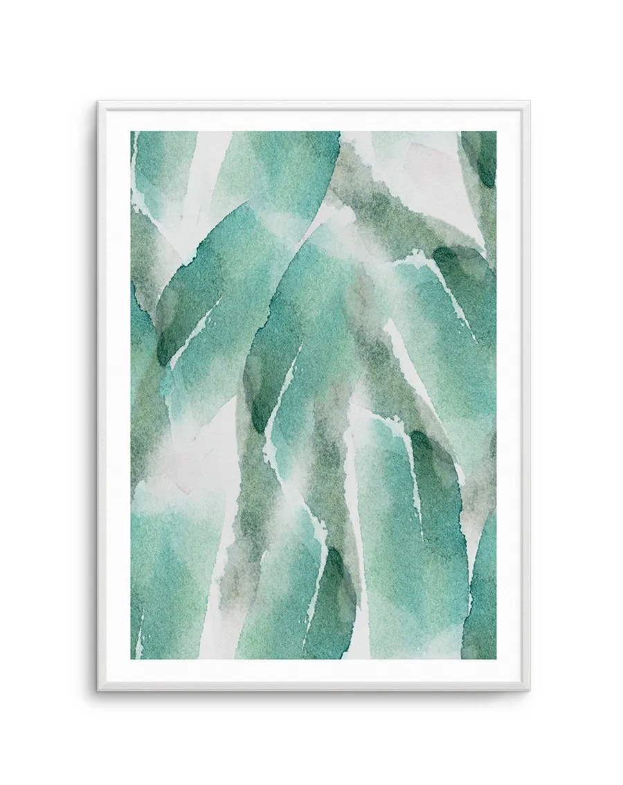 Abstract Green Watercolour IV