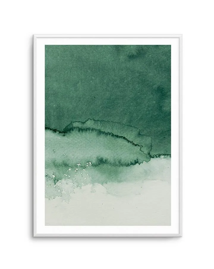 Abstract Green Watercolour III
