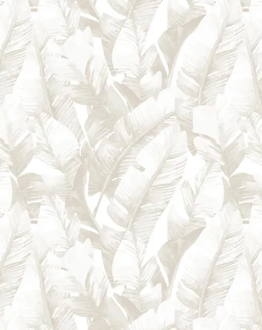 Banana Leaf Palms | Sepia Wallpaper