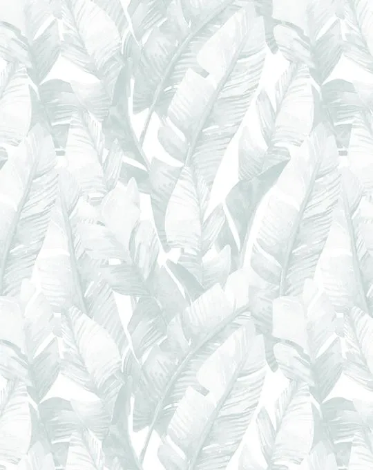 Banana Leaf Palms | Seafoam Wallpaper