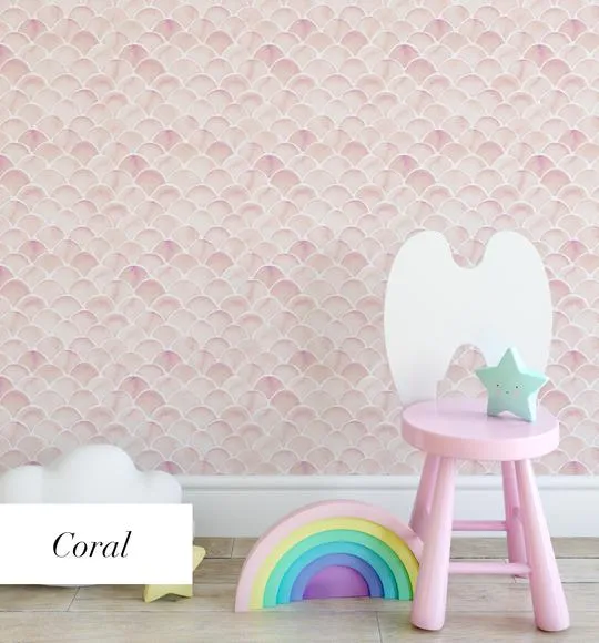 Mermaid Scales Wallpaper | 4 Colour Options