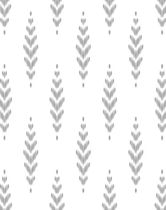 Ikat Classic B&W Wallpaper