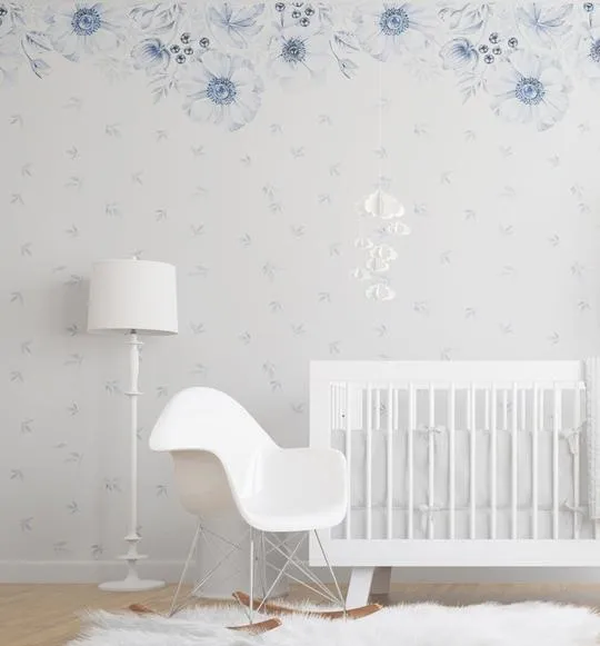 Blue Anemone Wallpaper Mural