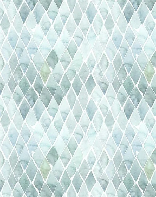 Seafoam Small Tile Wallpaper