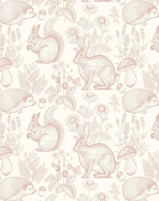Woodland Folk Wallpaper