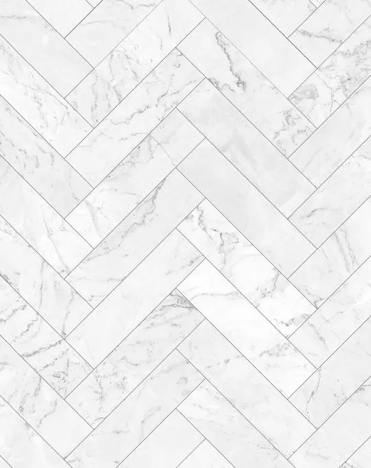 Marble Herringbone Tile Wallpaper