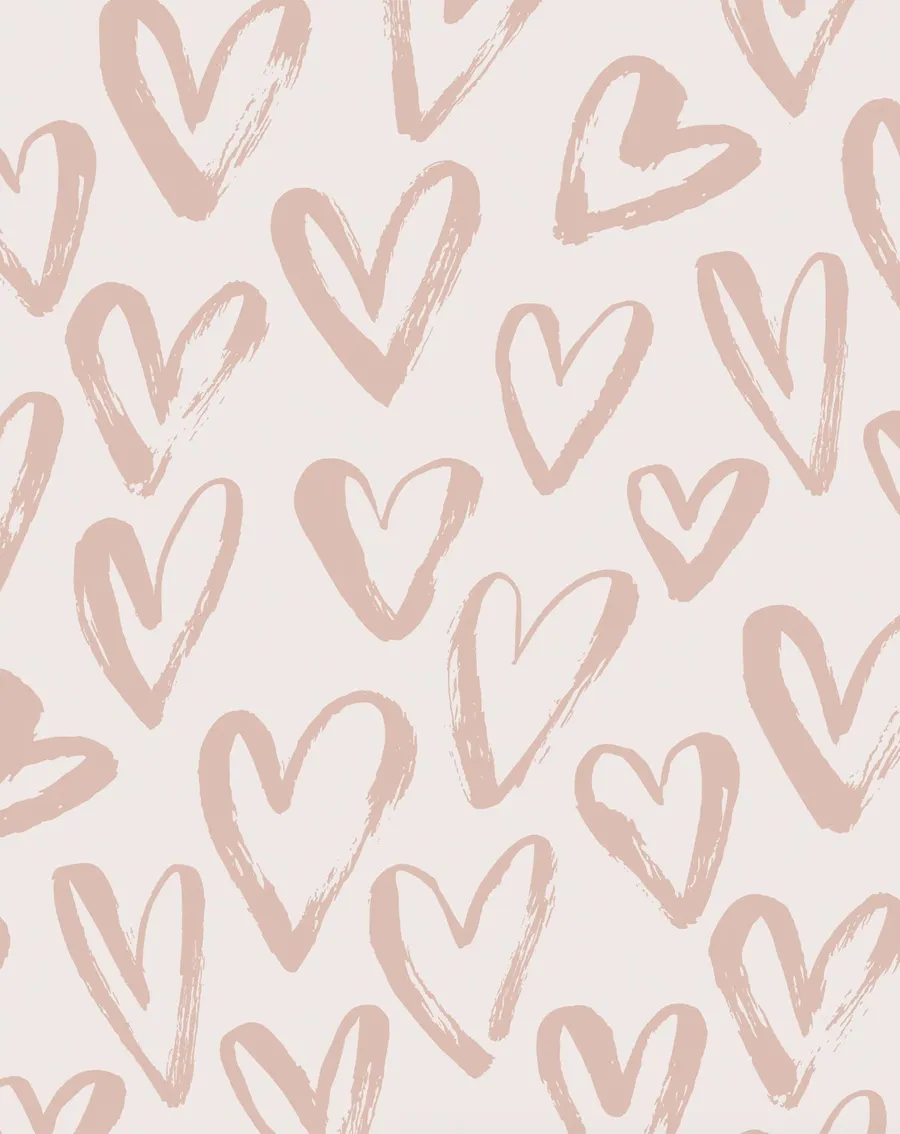 Chocolate Kisses Loveheart Wallpaper
